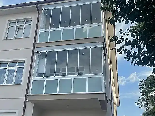 hadim de vermiş olduğumuz cam balkon hizmetinin dış cepheden görseli